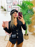 Blazer Nero con Borsetta