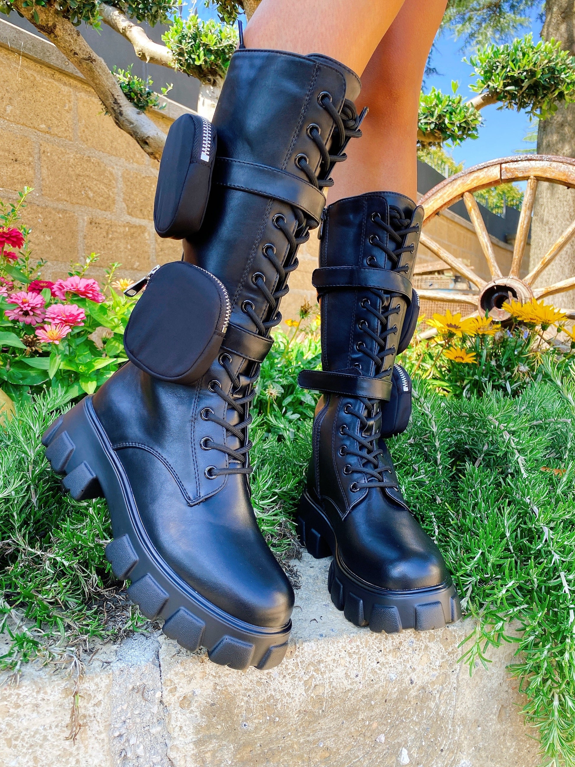 Biker Black alto con marsupi
