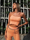 Completo top e pantalone pesca