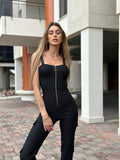 Tuta con zip e tasche