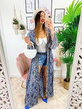 Kimono etnico base lilla