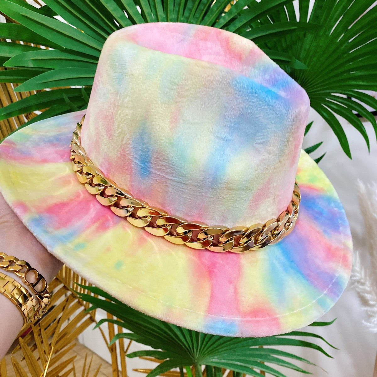 Cappello Unicorno giallo rosa