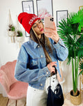 Giacca di jeans con elastico