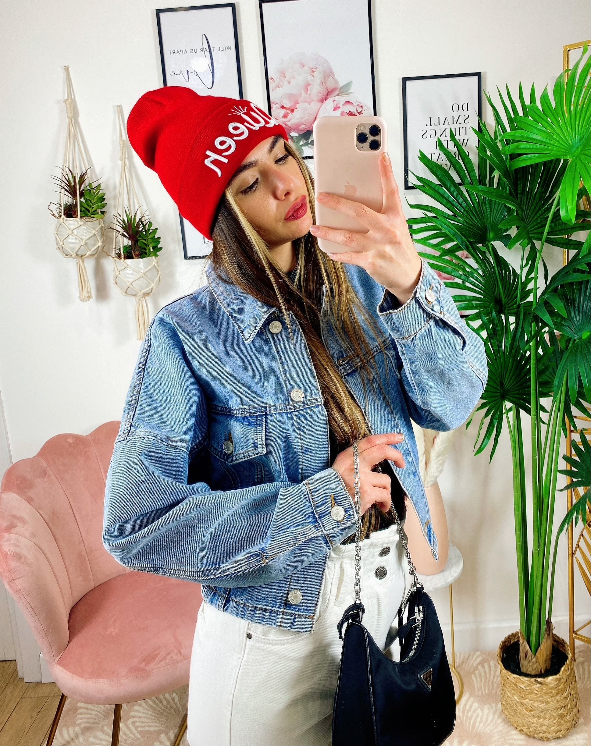 Giacca di jeans con elastico