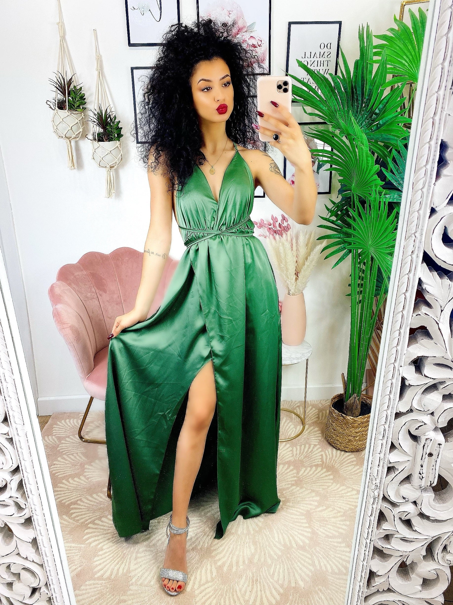 Dress Afrodite verde militare
