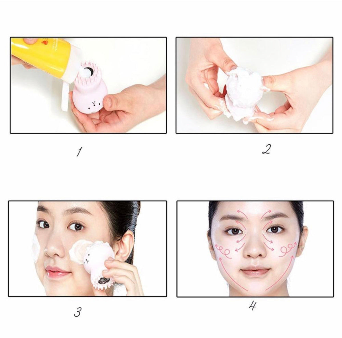 Spazzola in silicone per pulizia del viso