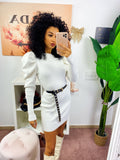 Abito in maglia Bianco