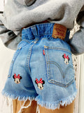 Short Levi’s Vintage stampa topolina con strappi