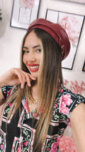 Cappello strett in ecopelle