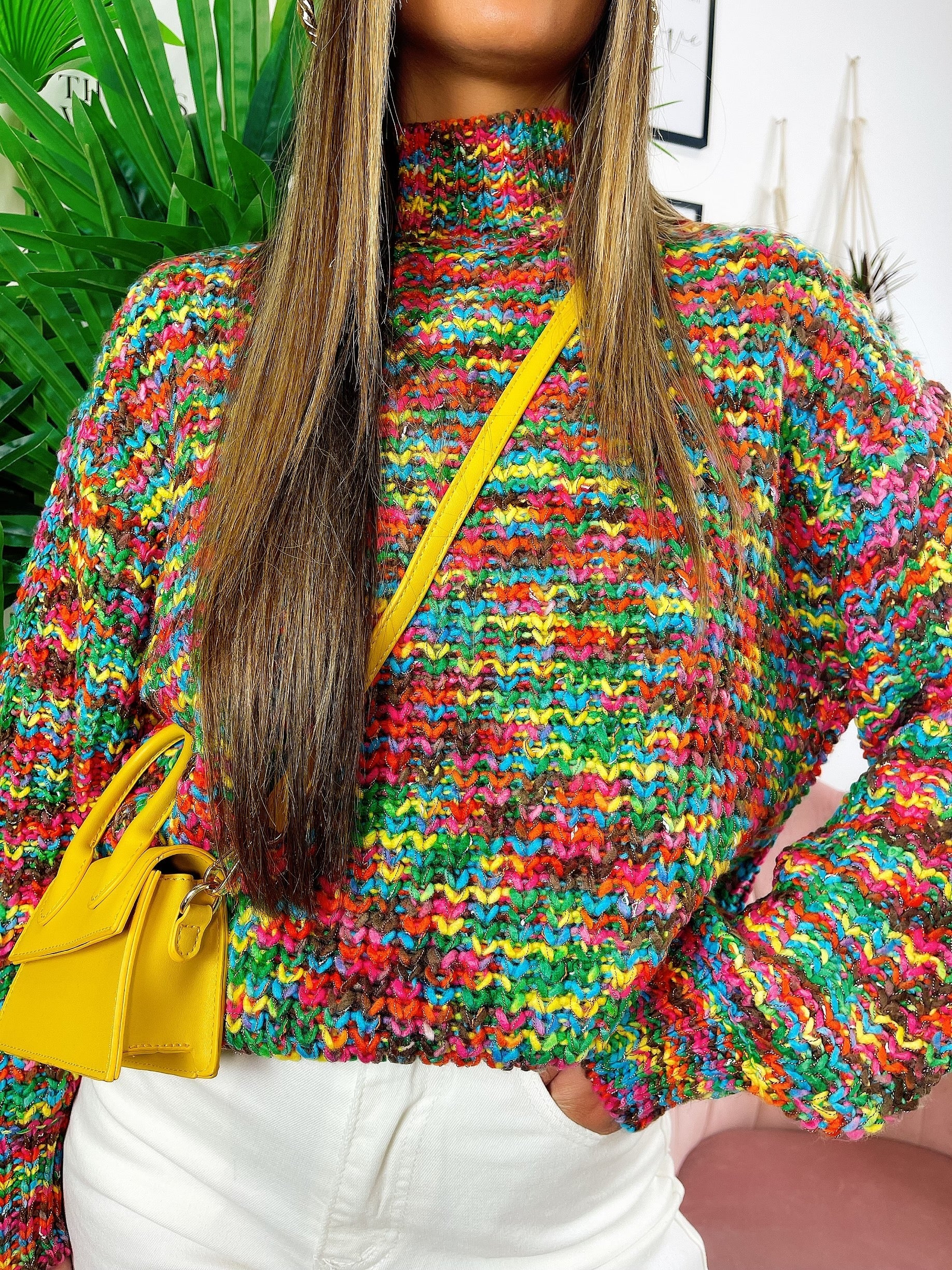 Maglione influencer dettaglio verde