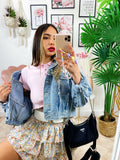 Giacca di jeans con Ricami