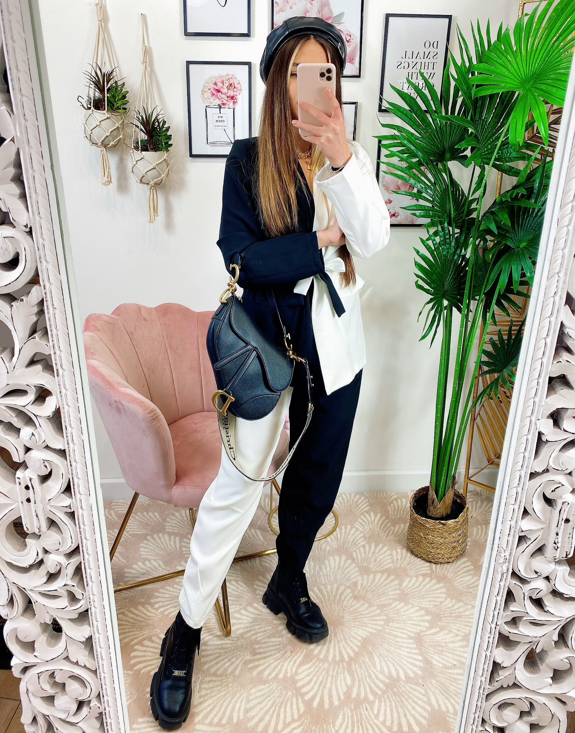Completo giacca e Pantalone black white