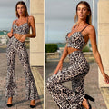 Completo animalier top e pantalone