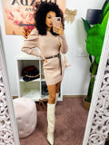 Abito in maglia Beige