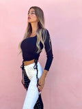 Pantalone black White con borchie