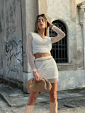 Completo bianco a retina