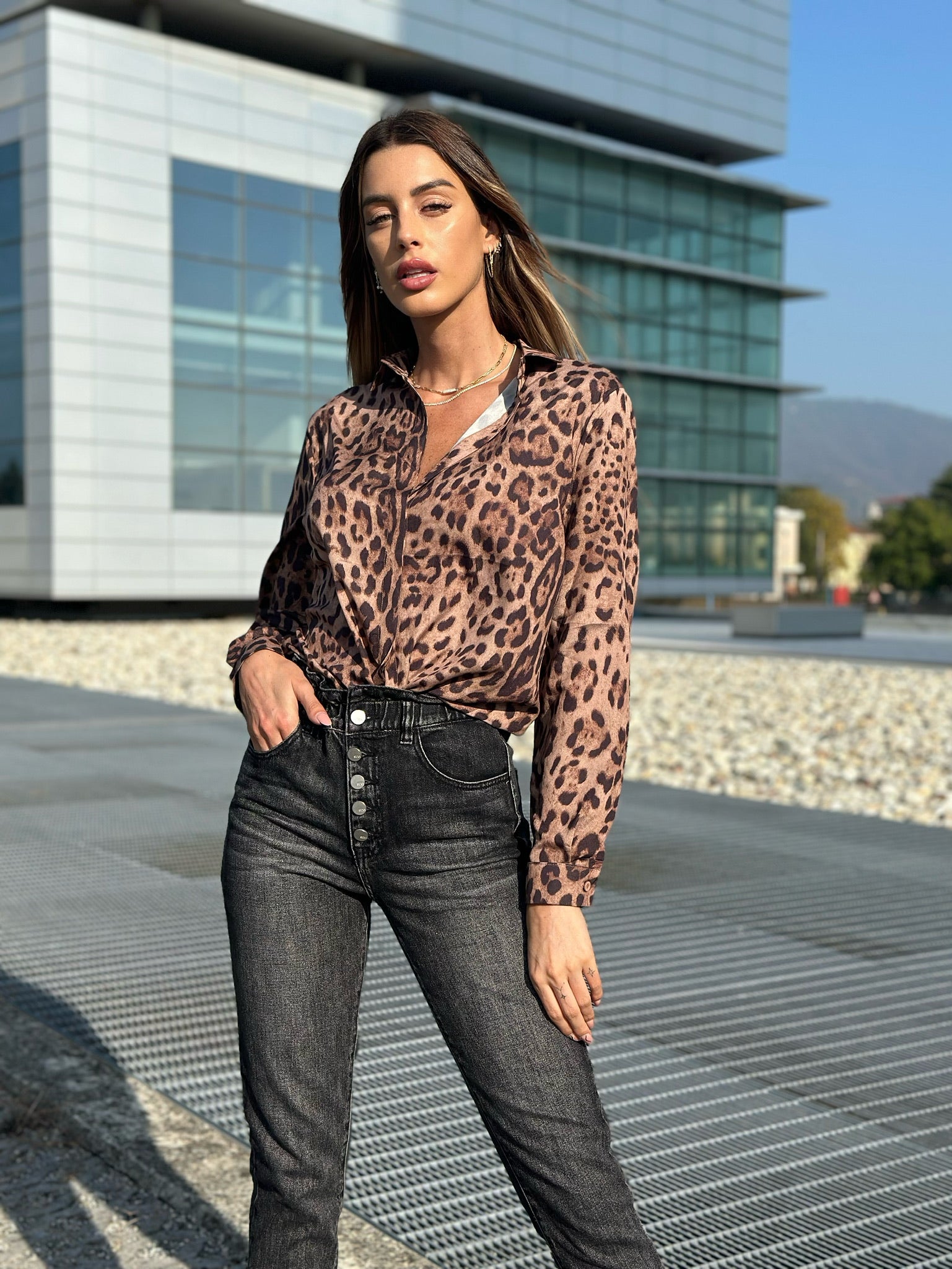 Camicia animalier