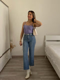 Jeans a zampa con cuore