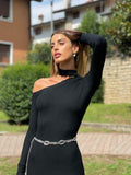 Cintura argento con cerchi