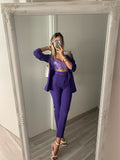 Completo giacca e pantalone Viola