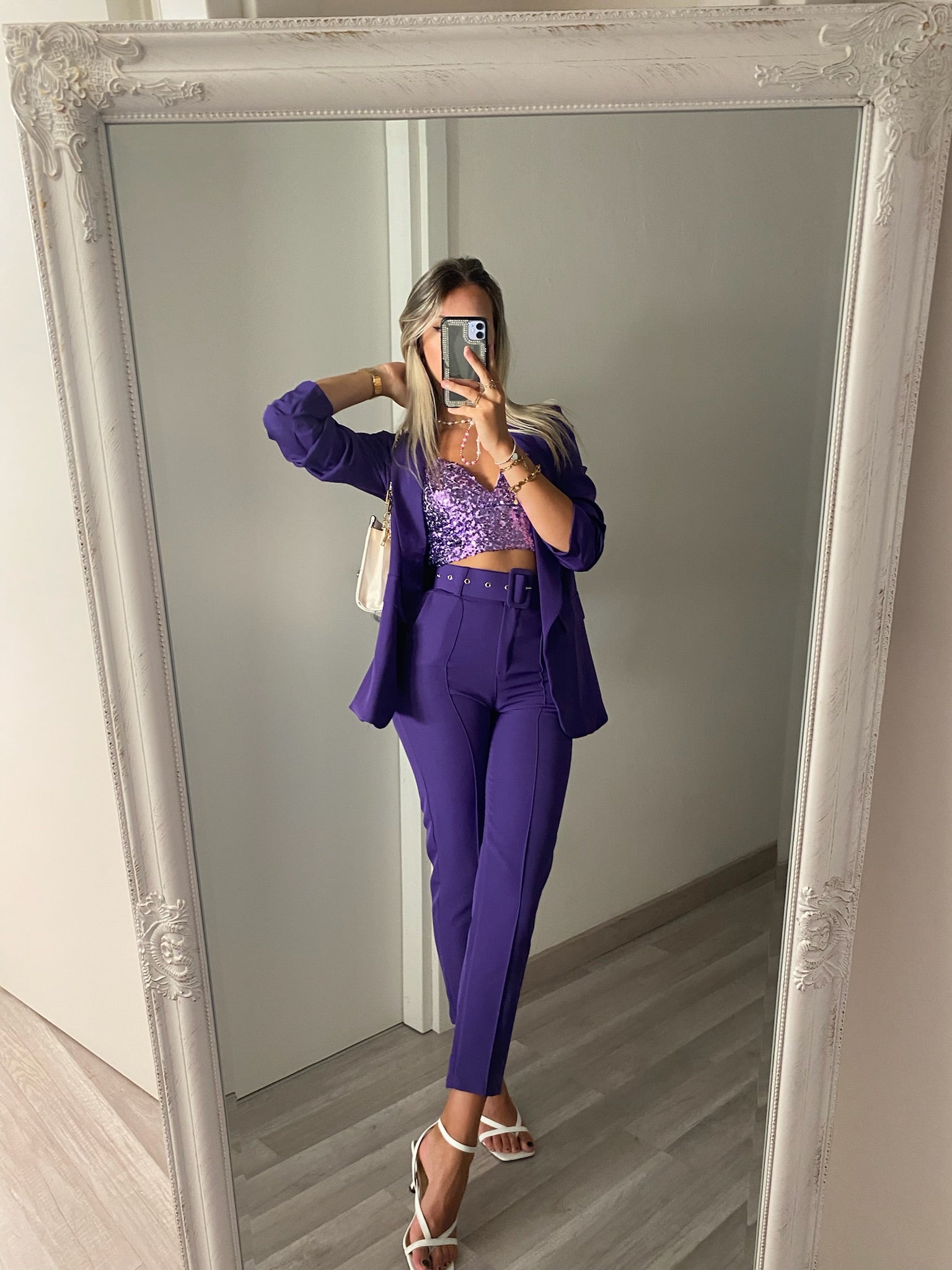 Completo giacca e pantalone Viola