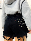 Short Levi’s Vintage nero con borchie