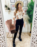 Camicia con orsetti bianca