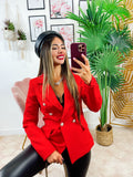 Blazer con bottoni Rosso
