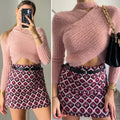 Maglioncino morbidissimo choker cipria