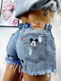 Short Levi’s Vintage con stampa topolino bagno medio