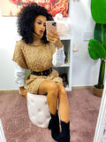Abito in maglia Camel smanicato