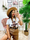 T-shirt con stampa Teddy