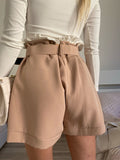 Short cipria con cintura