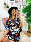 Maxi maglia cartoon Nera