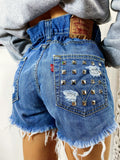 Short Levi’s Vintage con Borchie bagno medio