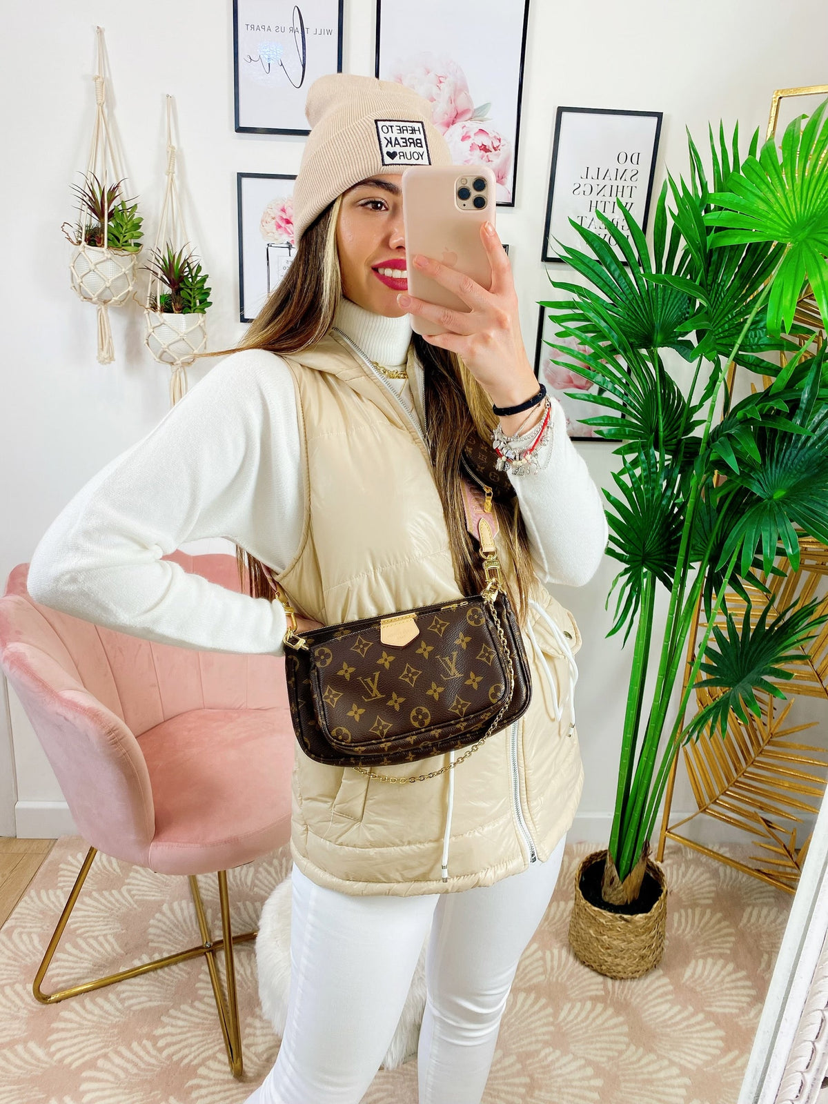 Bomberino smanicato Beige