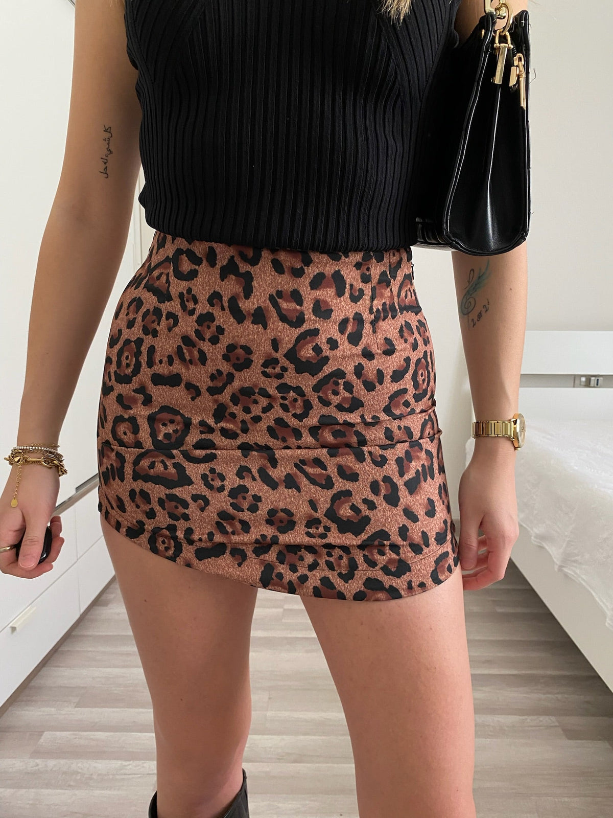 Gonna leopardata brown