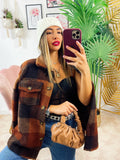 Giacca a quadri Marrone autumn