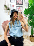 Blusa in jeans leggera