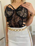 Body in pizzo nero
