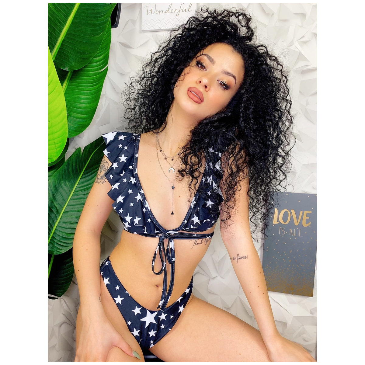 Bikini Formentera due pezzi con stelle