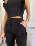 Completo top e pantalone nero