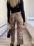 Pantalone a zampa animalier