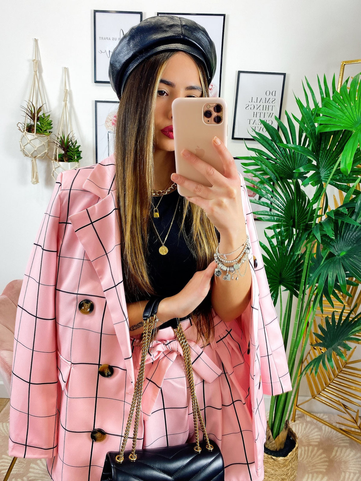 Completo Giacca e Short Rosa