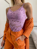Bralette in pizzo lilla