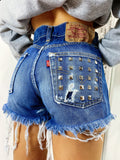 Short Levi’s Vintage con Borchie bagno medio