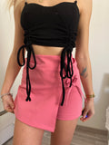 Gonna pantalone lace rosa