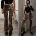 Pantalone a zampa animalier