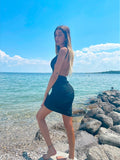 Abito schiena aperta midi