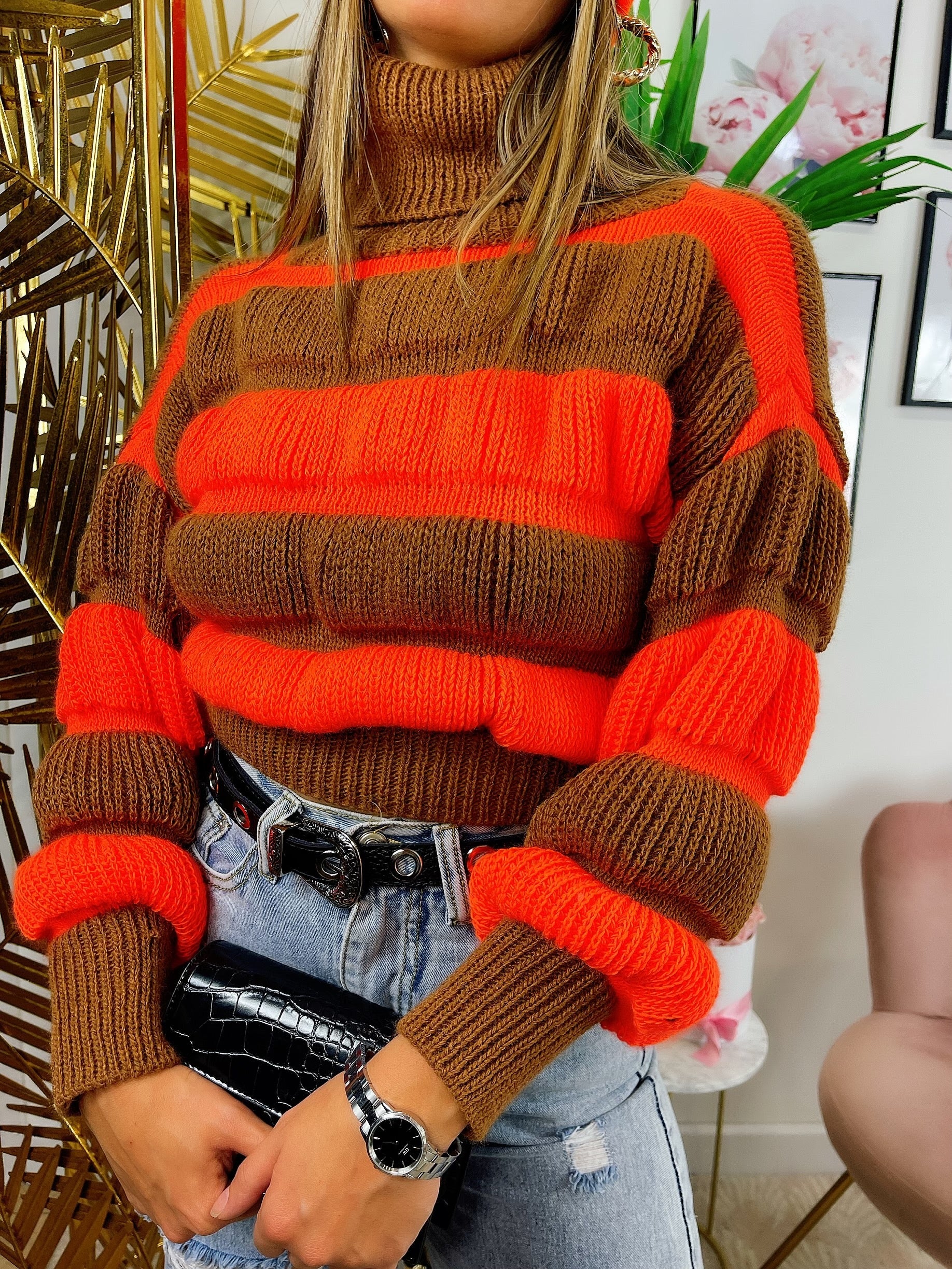Maglione Rebel arancio Camel